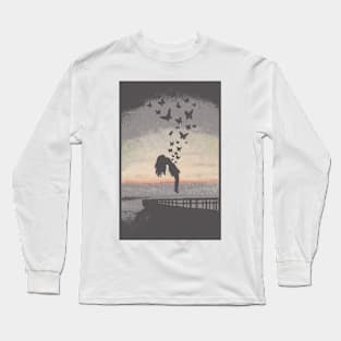 Butterfly Halloween Art Long Sleeve T-Shirt